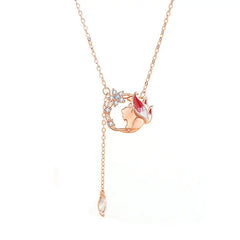 925 Sterling silver necklace for women - Rose gold