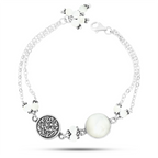 Elegant Sterling Silver 925 Double-Chain Bracelet – "Your Presence is Heaven on Earth