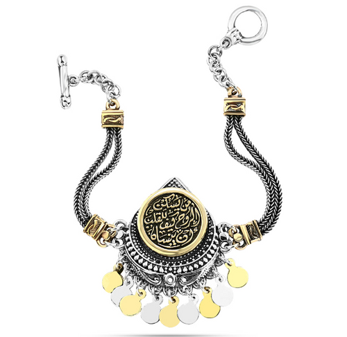 Tear of Dawn – 925 Silver Bracelet Inlaid with Copper_ “He who lives in the soul, how can the heart ever forget him”