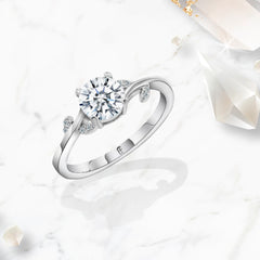 a tree branch, adorned with Moissanite gemstones