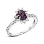 Alexandrite 925 Silver Ring - Multi Color - Rings