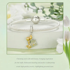 An invitation shaped charm - 925 sterling silver