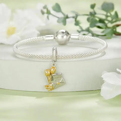 An invitation shaped charm - 925 sterling silver