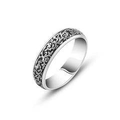 Arabic Style 925 Silver Engagement Ring For Men - Rings