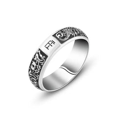 Arabic Style 925 Silver Engagement Ring For Men - Rings