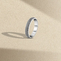 Arabic Style 925 Silver Engagement Ring For Men - Rings