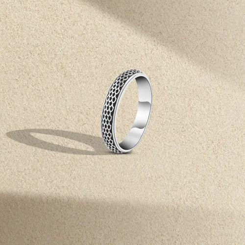 Arabic Style 925 Silver Engagement Ring For Men - Rings