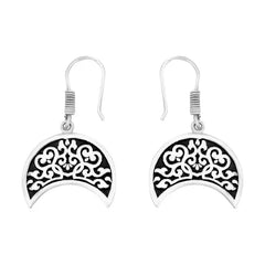 Arabic Style Hook Earring - 925 silver - Earrings