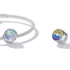 Beach & Waves Charm - 925 sterling silver - fathyibrahim