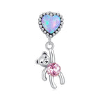 Bear Chain Charm - 925 sterling silver - fathyibrahim
