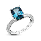 Blue Alexandrite 925 Silver Ring - Blue / 8 - Rings