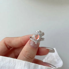 Celestial Moonstone 925 Silver Ring - Rings