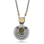 Copper Inlaid 925 Egyptian Silver Women Necklace - NECKLACES