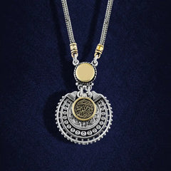 Copper Inlaid 925 Egyptian Silver Women Necklace - NECKLACES