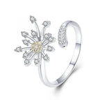 Dandelion Love 925 Silver Ring - Multi Color - Rings