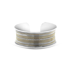 Egyptian 925 sterling Bangle for Women engraved with interwoven lines - Multi Color