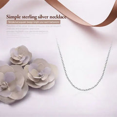 Elegant and Simple Necklace - 925 Sterling silver - White - NECKLACES