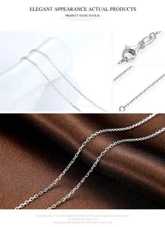 Elegant and Simple Necklace - 925 Sterling silver - White - NECKLACES