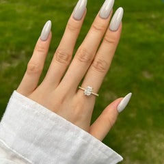 Gold zirconi - 925 sterling silver ring - Transparent / 7 - Rings