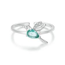Hummingbird Adjustable Ring - 925 sterling silver - fathyibrahim