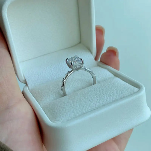 Ice Crushed 925 Silver Ring - Rings