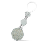 Islamic Design 925 Silver Keychain - fathyibrahim