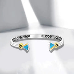 Lotus Blossom Bracelet – 925 Sterling Silver with Turquoise Stone - Bracelets