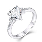 Love Zircon 925 Silver Ring - Rings