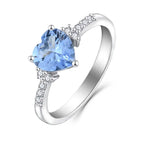 Love Zircon 925 Silver Ring - Rings