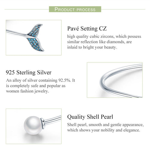 Mermaid 925 Silver Bangle - fathyibrahim