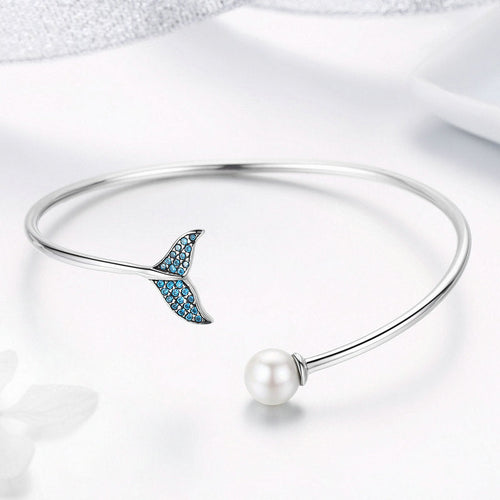 Mermaid 925 Silver Bangle - fathyibrahim