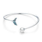 Mermaid 925 Silver Bangle - fathyibrahim
