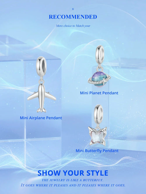 Mini Planet Charm - 925 sterling silver - fathyibrahim