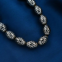 Natural Yusr Rosary inlaid with Silver - fathyibrahim