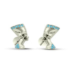 Nefertiti 925 Silver Earrings for Women - Turquoise - Earrings
