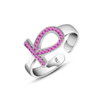 Pharaonic Key Of Life 925 Silver Ring - Red - Rings