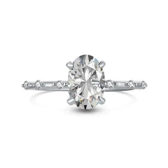 Radiant Oval - 925 Silver Ring - Rings