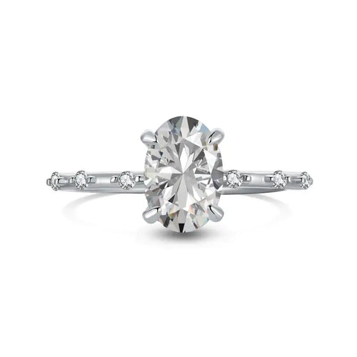 Radiant Oval - 925 Silver Ring - Rings