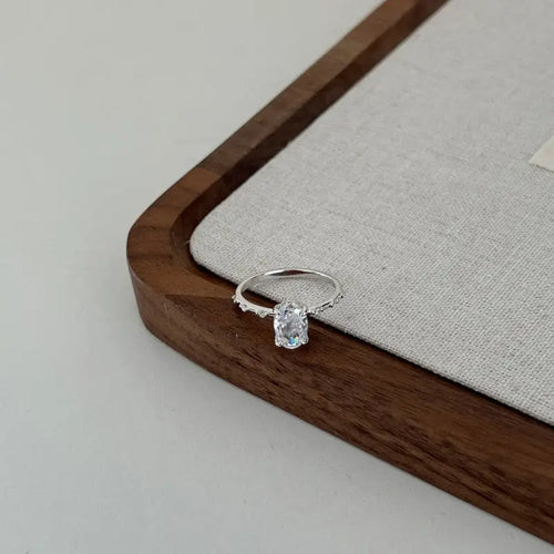 Radiant Oval - 925 Silver Ring - Rings