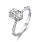 Radiant Oval - 925 Silver Ring - Rings