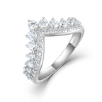 Ring Princess crown Design 925 Sterling Silver