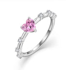 Ring With A Delicate Heart Design 925 Silver - Rings