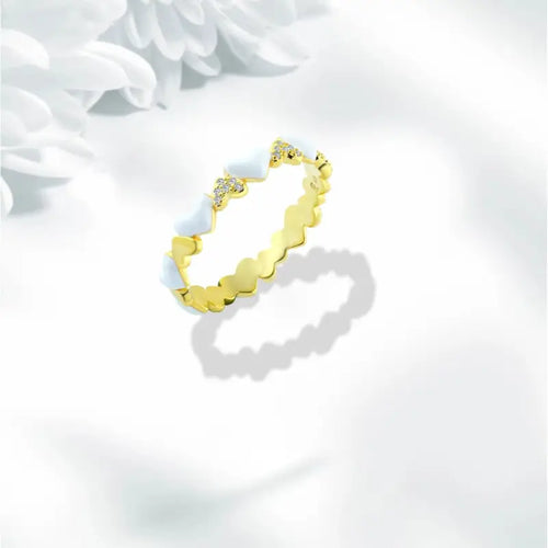 Ring With A Heart Design 925 Sterling Silver - Rings