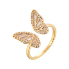 Ring With Delicate Butterfly Design 925 Sterling Silver