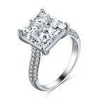 Shiny Moissanite 925 Silver Ring - Rings