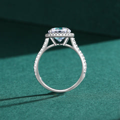 Shiny Round Zircon 925 Silver Ring - fathyibrahim