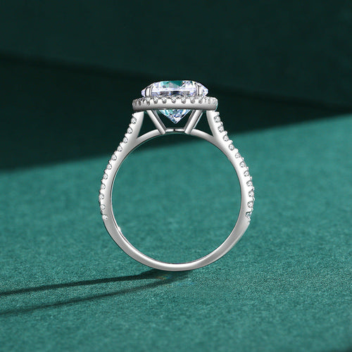 Shiny Round Zircon 925 Silver Ring - fathyibrahim