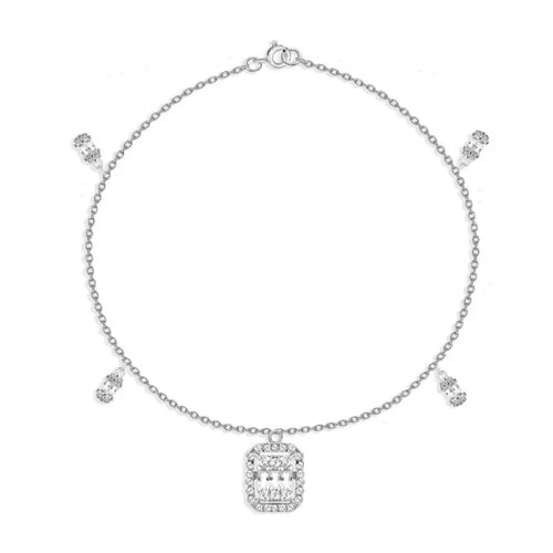 Shiny Zircon 925 Silver Set - Transparent / 7 - Sets