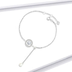 Shiny Zircon Heart Bracelet - fathyibrahim