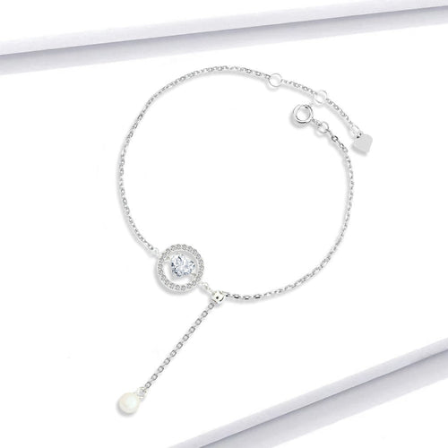 Shiny Zircon Heart Bracelet - fathyibrahim
